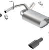Borla Touring Axle-Back Exhaust 3.5" Black Tips For 12-18 Jeep Wrangler JK 3.6L