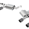 Borla S-Type 2.75'' Axle-Back Exhaust w/NPP For 16-23 Chevy Camaro SS/LT1 6.2L