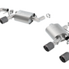 Borla ATAK Axle-Back Exhaust w/ Carbon Tips For 2016-2024 Chevy Camaro 6.2L SS w/NPP