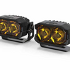 Morimoto 2Banger HXB Spot Yellow A-Pillar Light Kit For 2007-2013 Toyota Tundra