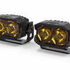 Morimoto 2Banger HXB Combo Yellow A-Pillar Light Kit For 2005-2015 Toyota Tacoma