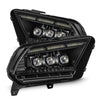 AlphaRex NOVA-Series LED Projector Headlights Black W/ Activation Light & Sequential Signal For 2013-2014 Ford Mustang
