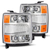 AlphaRex NOVA-Series LED Projector Headlights Chrome W/ Activation Light & Sequential Signal For 2004-2015 Chevrolet Silverado 1500