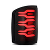 AlphaRex LUXX-Series LED Tail Lights Black W/ Activation Light & Sequential Signal For 2014-2018 GMC Sierra 1500 2500HD 3500HD