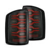 AlphaRex LUXX-Series LED Tail Lights Black Red W/ Activation Light & Sequential Signal For 2014-2018 GMC Sierra 1500 2500HD 3500HD