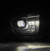 AlphaRex LUXX-Series LED Projector Headlights Black W/ Activation Light & Sequential Signal & DRL For 2014-2021 Toyota Tundra
