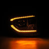 AlphaRex LUXX-Series LED Projector Headlights Black W/ Activation Light & Sequential Signal & DRL For 2014-2021 Toyota Tundra