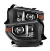 AlphaRex LUXX-Series LED Projector Headlights Black W/ Activation Light & Sequential Signal & DRL For 2014-2021 Toyota Tundra