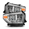 AlphaRex NOVA-Series LED Projector Headlights Chrome W/ Activation Light & Sequential Signal & Switchback & DRL For 2014-2021 Toyota Tundra