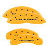 MGP Yellow Caliper Covers Front & Rear Set For 2010-2015 Chevrolet Camaro V6 RS