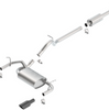 Borla Touring Cat-Back Exhaust w/ 3.5" Blk Tip For 2012-2018 Jeep Wrangler 3.6L