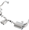 Borla S-Type Cat-Back Exhaust 4" Chrome Tips For 13-16 Porsche Cayman/Boxster