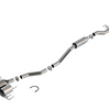 Borla ATAK Cat-Back Exhaust 4" Center Carbon Tips For 23-25 Honda Civic Type R