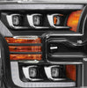 AlphaRex NOVA-Series LED Projector Headlights Matte Black W/ Activation Light & Sequential Signal For 2017-2020 Ford F150 Raptor