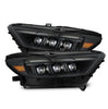 AlphaRex NOVA-Series LED Projector Headlights Alpha Black W/ Activation Light & Sequential Signal & Switchback & DRL For 2015-2017 Ford Mustang