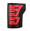 AlphaRex LUXX-Series LED Tail Lights Black Red For 2015-2020 Ford F-150 (Not For Blind Spot Sensor Models)