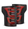 AlphaRex LUXX-Series LED Tail Lights Black Red For 2015-2020 Ford F-150 (Not For Blind Spot Sensor Models)