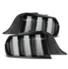 AlphaRex NOVA-Series Prismatic LED Tail Lights Black Clear For 2015-2023 Ford Mustang