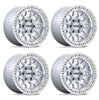 (4) 20x9 KMC KM549 GRS Silver Machined Wheels 6X135 +0MM For 2004-2026 Ford F-150