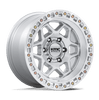 (4) 17x8.5 KMC KM553 Torx Silver Machined Wheels 6X135 +0MM For 2004-2026 Ford F-150