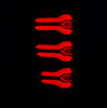 AlphaRex LUXX-Series LED Tail Lights Black Red W/ Activation Light & Sequential Signal For 2017-2019 Ford F250 F350 Super Duty