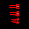 AlphaRex LUXX-Series LED Tail Lights Black Red W/ Activation Light & Sequential Signal For 2017-2019 Ford F250 F350 Super Duty