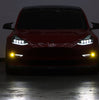 AlphaRex DoubleTap Dual Color LED Projector Fog Lights For 2017-2023 Tesla Model 3 / 2020-2024 Tesla Model Y