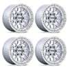 (4) 20x9 KMC KM549 GRS Silver Machined Wheels 6X135 +18MM For 2004-2026 Ford F-150