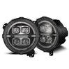 AlphaRex LED Projector Headlights Black W/ Activation Light & Sequential Signal & DRL For 2018-2023 Jeep Wrangler JL & Gladiator JT
