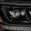 AlphaRex NOVA-Series LED Projector Headlights Alpha Black W/ Activation Light & Sequential Signal & DRL & Plank Style Design For 2019-2021 Ford Ranger