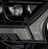 AlphaRex NOVA-Series LED Projector Headlights Alpha Black W/ Activation Light & Sequential Signal & DRL & Plank Style Design For 2019-2021 Ford Ranger
