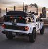 AlphaRex NOVA-Series Prismatic LED Tail Lights Black Red For 2019-2024 Jeep Gladiator JT