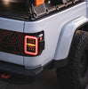 AlphaRex NOVA-Series Prismatic LED Tail Lights Chrome For 2019-2024 Jeep Gladiator JT