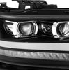 AlphaRex LUXX-Series LED Projector Headlights Jet Black W/ Activation Light & Sequential Signal For 2019-2024 Dodge Ram 1500