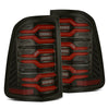 AlphaRex LUXX-Series LED Tail Lights Black Red W/ Activation Light & Sequential Signal For 2019-2021 Dodge Ram 1500