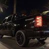AlphaRex LUXX-Series LED Tail Lights Black Red W/ Activation Light & Sequential Signal For 2019-2021 Dodge Ram 1500