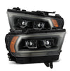 AlphaRex LUXX-Series LED Projector Headlights Alpha Black For 2019-2022 Ram 1500