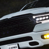 AlphaRex NOVA-Series LED Projector Headlights Black For 2019-2023 Dodge Ram 1500 (Excludes Classic, Limited & TRX - Converter Required)