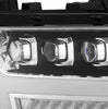 AlphaRex NOVA-Series LED Projector Headlights Chrome W/ Activation Light & Sequential Signal For 2019-2024 Ram 1500
