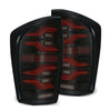 AlphaRex LUXX-Series Black/Red LED Tail Lights For 2016-2023 Toyota Tacoma