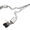 AWE Touring Cat-Back Exhaust w/ Diamond Black Tips For 2018-2023 Ford Mustang GT