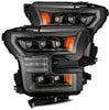 AlphaRex NOVA-Series Alpha Black LED Projector Headlights For 2015-2017 Ford F-150