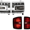 Morimoto XB Chrome LED Headlight & Tail Light Kit For 16-18 Chevy Silverado 1500