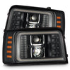 AlphaRex LUXX-Series LED Projector Headlights (Black) For 1992-1996 Ford F-150/F-250/F-350/Bronco