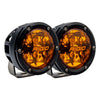 Rigid Industries 4 Inch Spot LED Light Pods w/ Amber PRO Lens (Pair) Universal