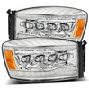 AlphaRex NOVA-Series Chrome LED Projector Headlights For 2006-2008 Dodge Ram 1500 2500 3500
