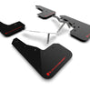 Rally Armor Black Mud Flaps w/ Red Logo For 2022-2025 Honda Civic Hatchback & Sedan