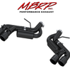 MBRP 3" Dual Axle Back Quad Tips Exhaust System For 2016-2024 Chevrolet Camaro