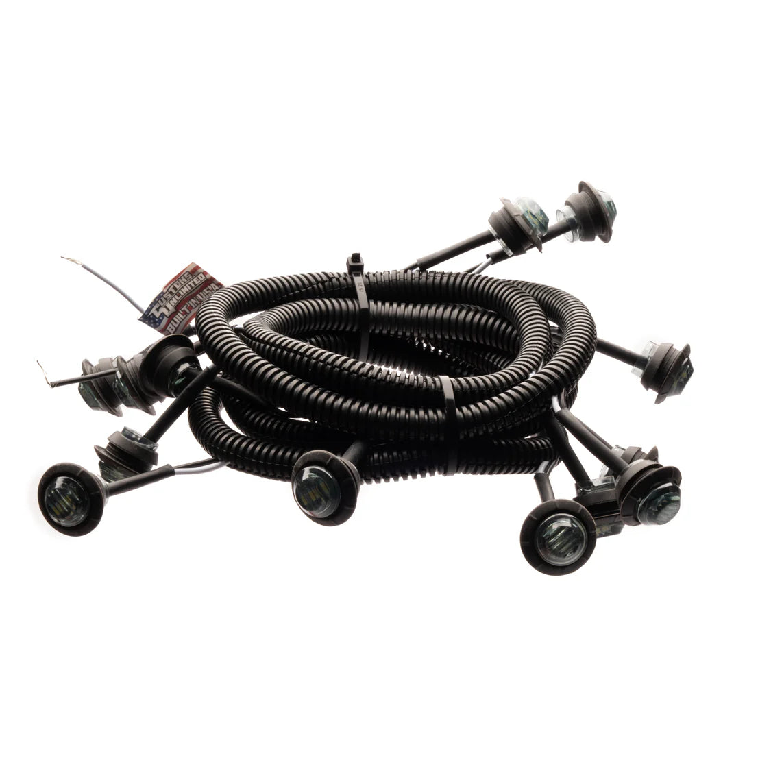Customs Unlimited Smoked Lens White LED 15 Piece Valance Light Kit - U ...