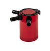 Mishimoto Red Aluminum Compact 3-Port Baffled Oil Catch Can - Universal
